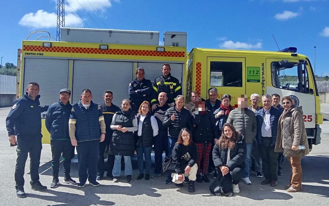 VISITA AL PARQUE DE BOMBEROS DE LAS DELEGACIONES DE AFEMEN EN ARCOS Y VILLAMARTÍN