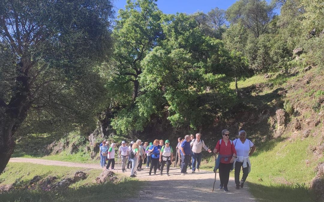 AFEMEN VILLAMARTÍN PRACTICA EL SENDERISMO EN EL PARAJE NATURAL DE TAVIZNA, JUNTO A MAYORES ACTIVOS