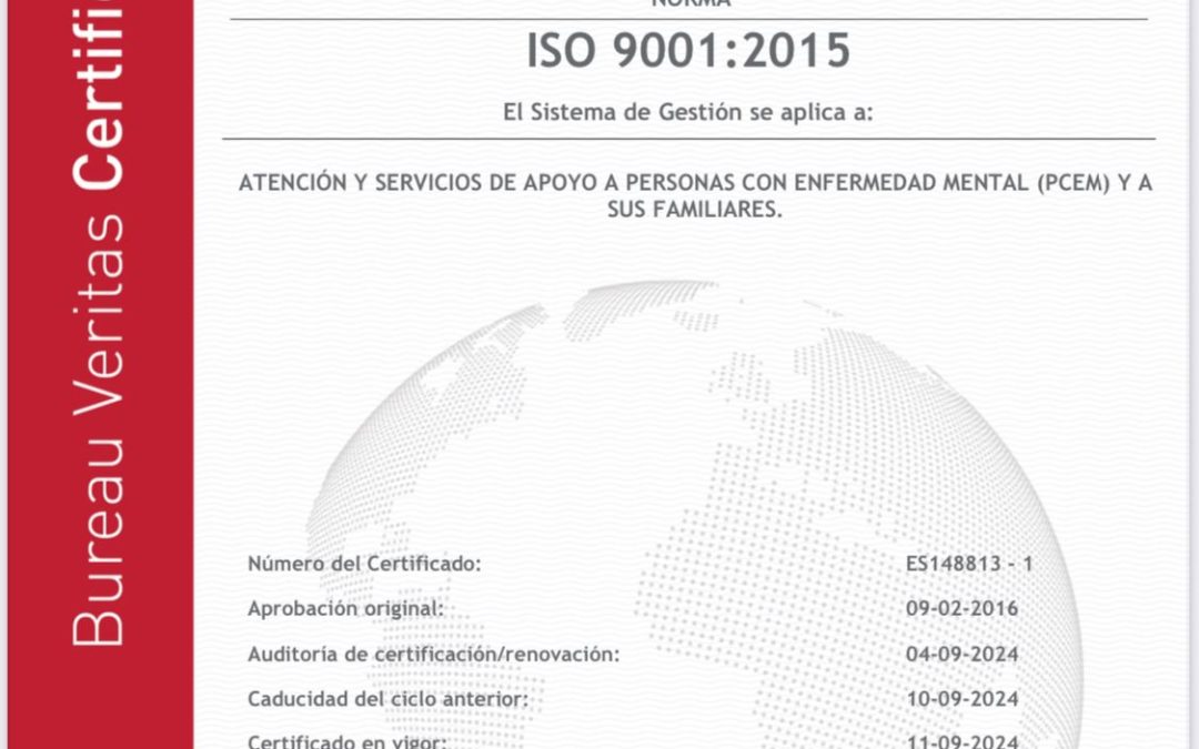 AFEMEN RENUEVA SU COMPROMISO CON LA CALIDAD DE LA GESTIÓN