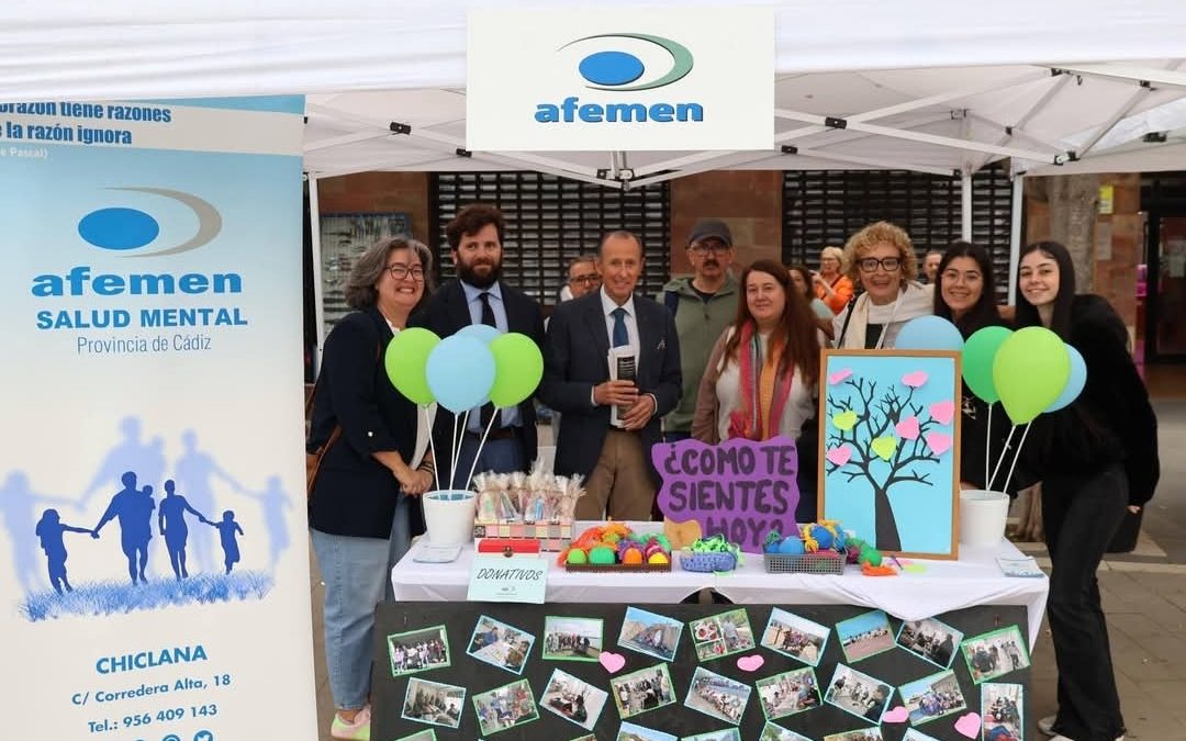 AFEMEN CHICLANA VISIBILIZA LA SALUD MENTAL EN LA MUESTRA DE LA SEMANA DE LA SALUD