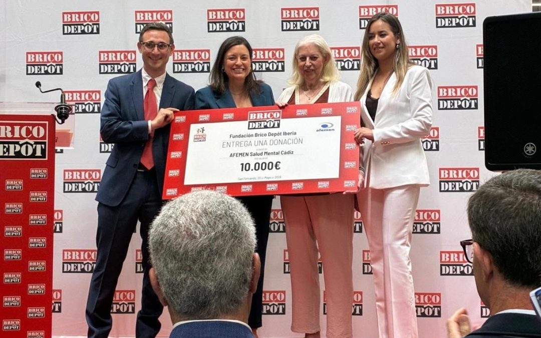 BRICODEPÔT DONA A AFEMEN SAN FERNANDO 10.000€ PARA LA MEJORA DE SU CENTRO SOCIAL