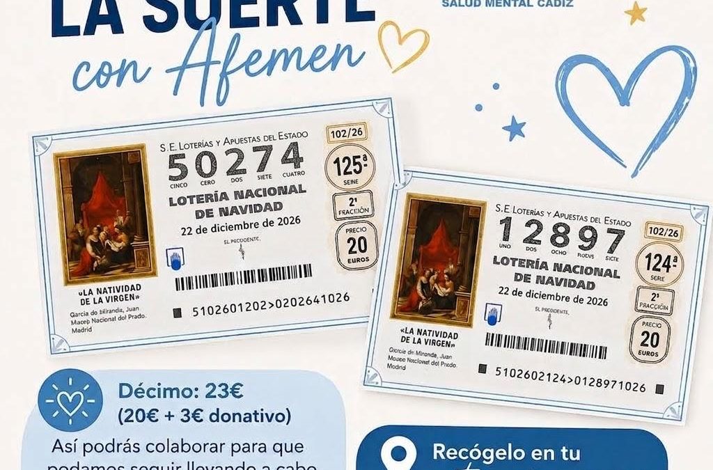 UN AÑO MÁS, COMPARTIMOS LA SUERTE CON AFEMEN ESTA NAVIDAD