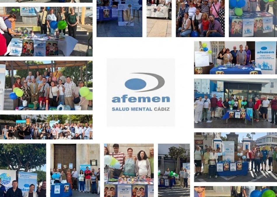 AFEMEN CÁDIZ CONMEMORA EL DÍA MUNDIAL DE LA SALUD MENTAL EN 16 LOCALIDADES DE LA PROVINCIA