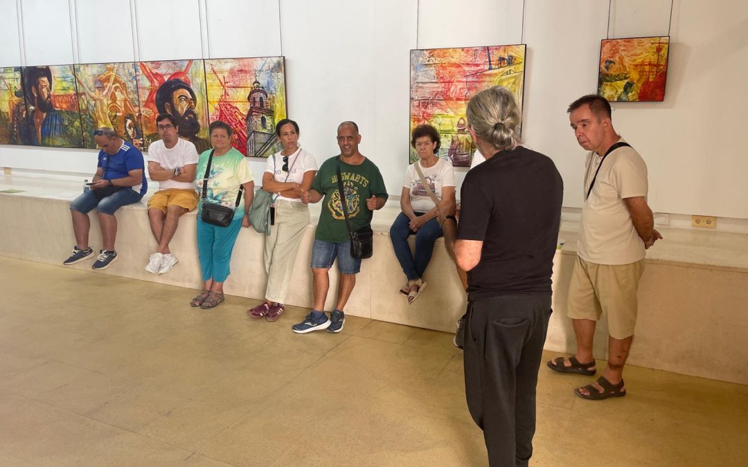 AFEMEN SANLÚCAR VISITA LA EXPOSICIÓN ‘1ª CIRCUNNAVEGACIÓN’ DE ANTONIO MEJÍAS